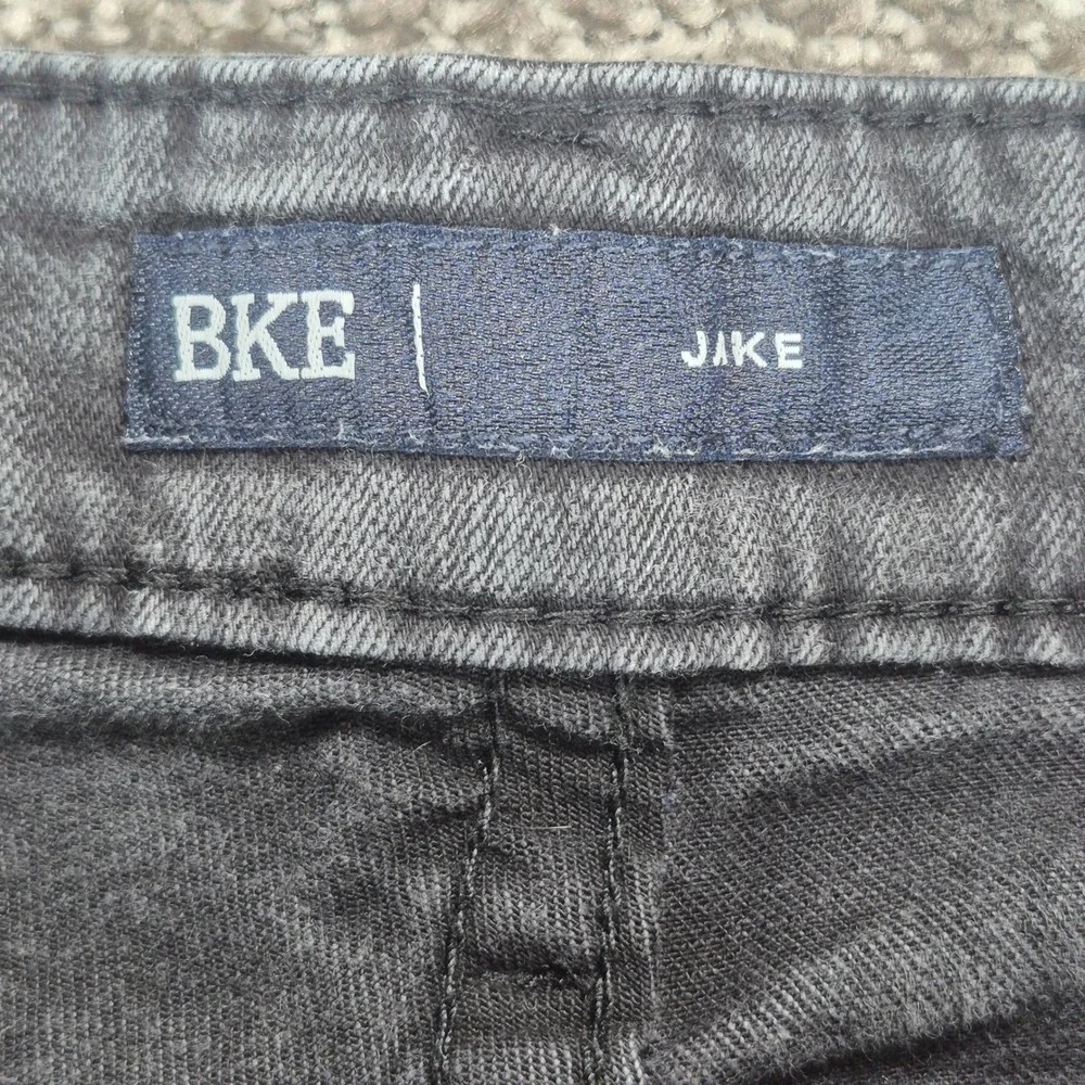 BKE Jake Bootcut Jeans Mens 34x30 Black Washed Stretch Denim
